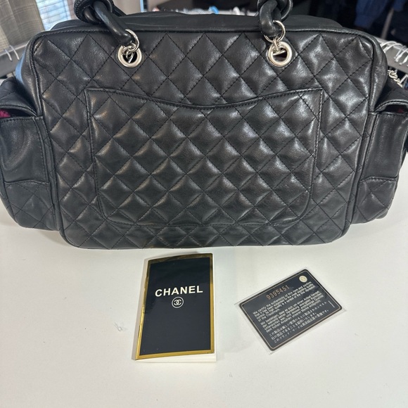 RARE Chanel Black Python CC Cambon Reporter Bag With Tag - Picture 6 of 16